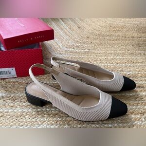 NEW Kelly & Katie Two-Tone Slingback Flats
